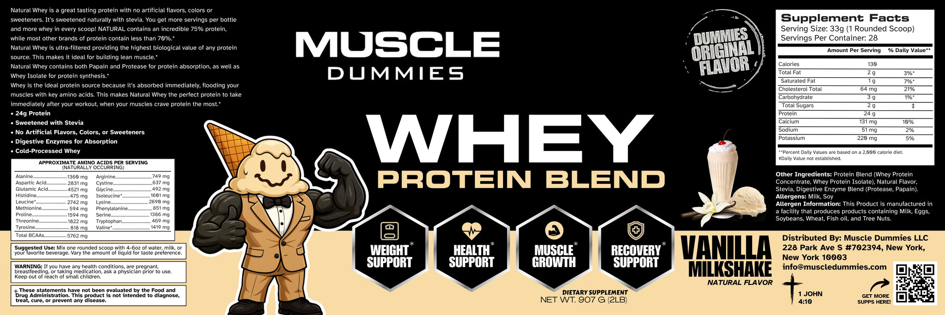 Vanilla Milkshake Whey Protein