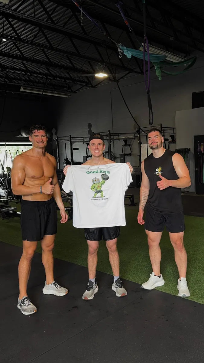The three founders together in the gym