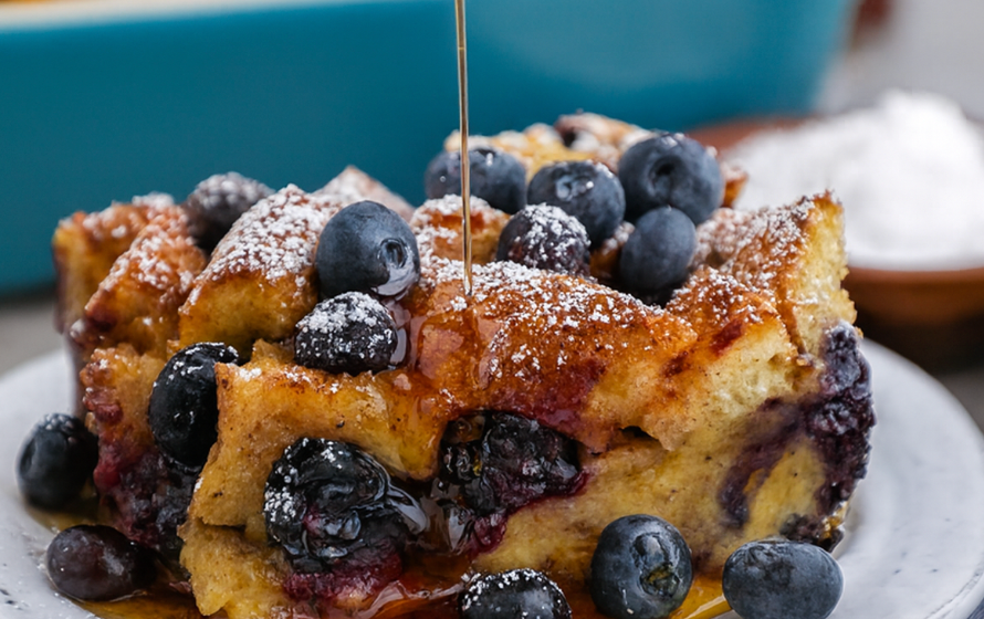 Blueberry French Toast Casserole