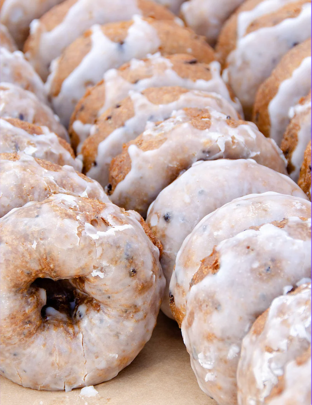 Blueberry Glazed Donuts 