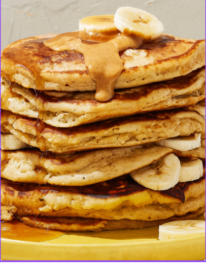 Chocolate PB & Banana Pancakes