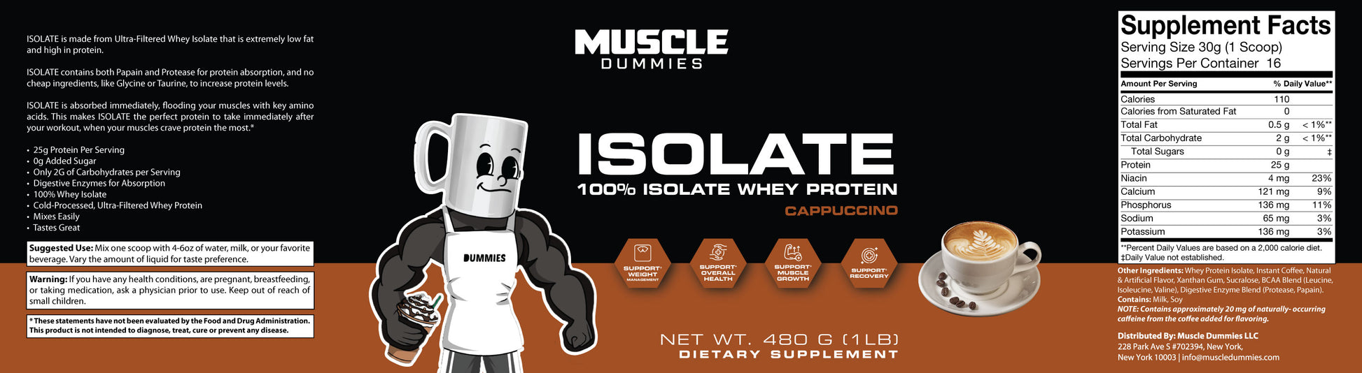 Cappuccino Isolate Whey Protein