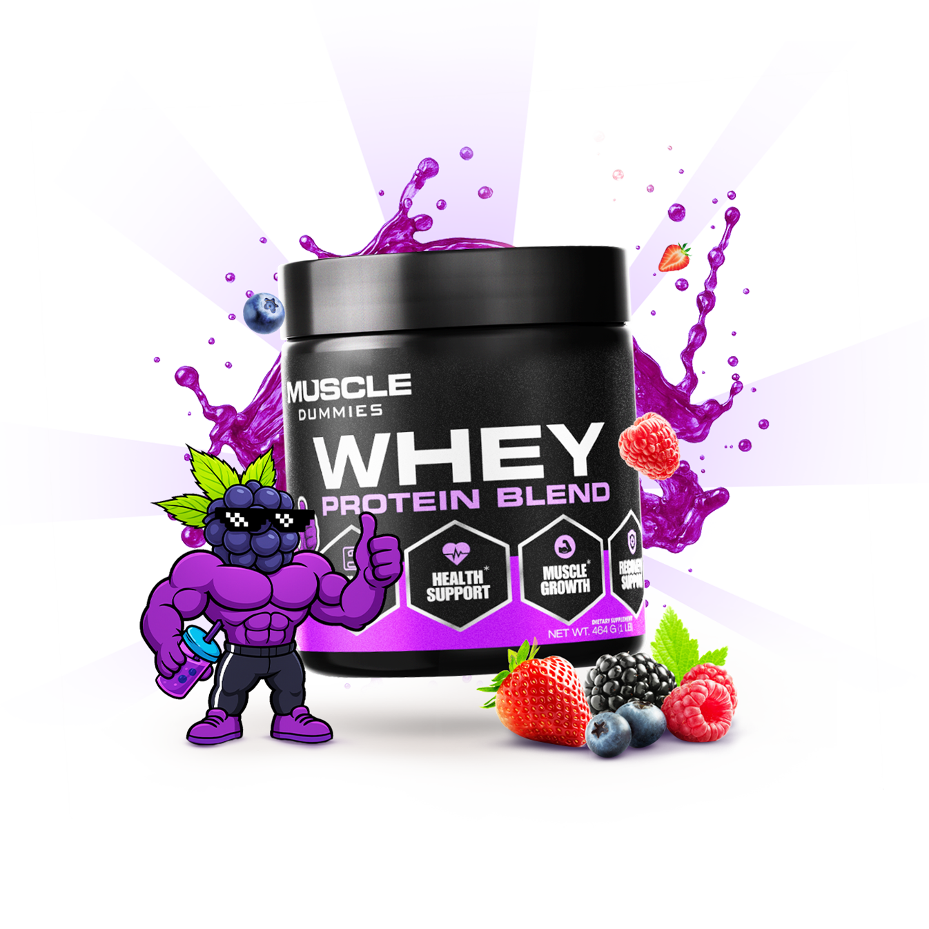 Mixed Berry Isolate Whey Protein