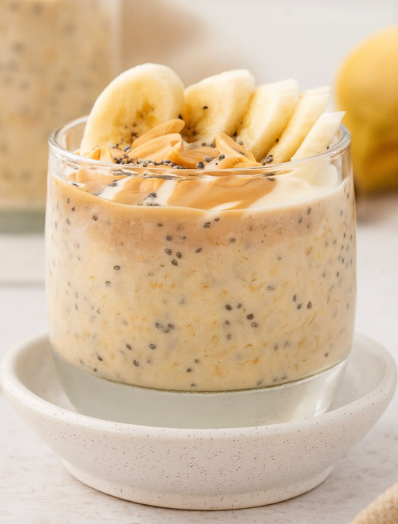 Peanut Butter Banana Overnight Oats